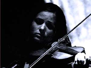 Birgit an der Violine